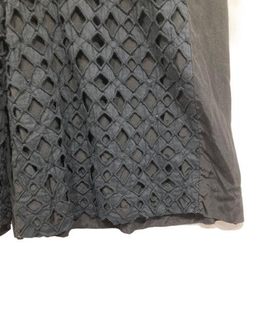 Y's（ワイズ）Y's (ワイズ) レースワイドパンツ ブラック サイズ:1の古着・服飾アイテム