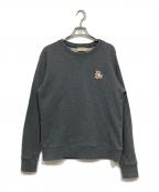 maison kitsuneメゾンキツネ）の古着「チラックスフォックススウェット」｜グレー