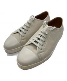 JOHN LOBB（ジョンロブ）の古着「LEVAH/スウェードスニーカー」｜アイボリー
