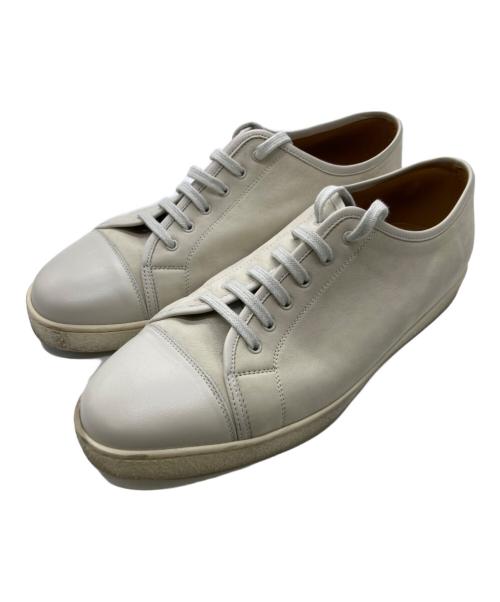 JOHN LOBB（ジョンロブ）JOHN LOBB (ジョンロブ) LEVAH/スウェードスニーカー アイボリー サイズ:8 1/2 Eの古着・服飾アイテム