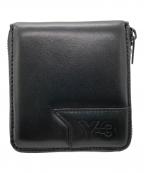 Y-3ワイスリー）の古着「2つ折りラウンドジップウォレット」｜ブラック