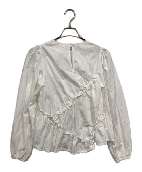 GHOSPELL（ゴスペル）GHOSPELL (ゴスペル) Caro Asymmetric Top ホワイト サイズ:Ｓの古着・服飾アイテム