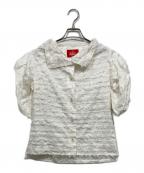 Vivienne Westwood RED LABELヴィヴィアンウエストウッドレッドレーベル）の古着「フリンジ変形シャツ」｜ホワイト