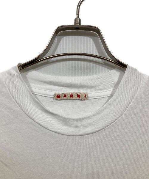 MARNI（マルニ）MARNI (マルニ) ペイントアートロゴTシャツ ホワイト サイズ:50の古着・服飾アイテム