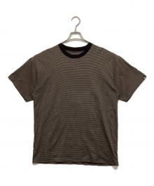 SOPHNET.（ソフネット）の古着「ボーダーTシャツ」｜ブラウン×ブラック