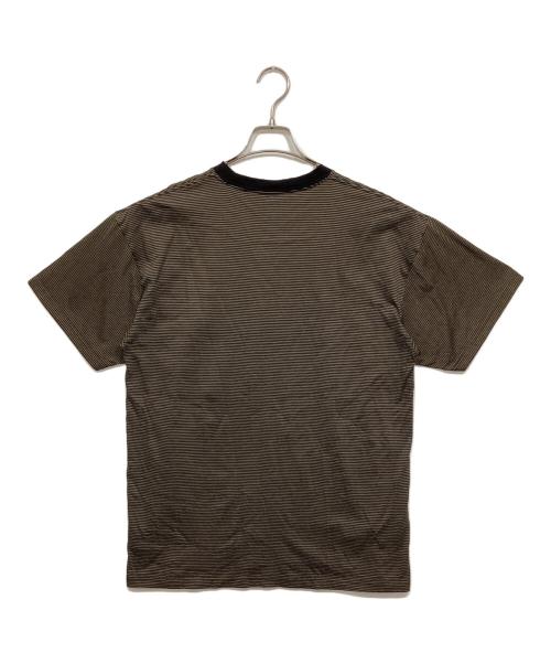 SOPHNET.（ソフネット）SOPHNET. (ソフネット) ボーダーTシャツ ブラウン×ブラック サイズ:XLの古着・服飾アイテム