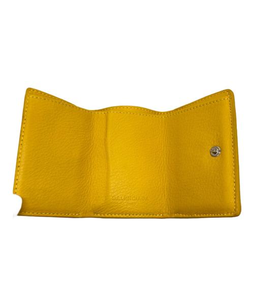 BALENCIAGA（バレンシアガ）BALENCIAGA (バレンシアガ) ペーパー コンパクトウォレット イエローの古着・服飾アイテム