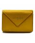 BALENCIAGA（バレンシアガ）の古着「ペーパー コンパクトウォレット」｜イエロー
