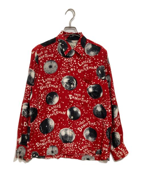 WACKO MARIA（ワコマリア）WACKO MARIA (ワコマリア) ミラーボール柄アロハシャツ レッド サイズ:Ｓの古着・服飾アイテム