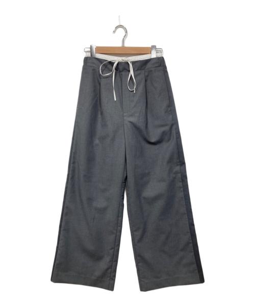 ARPEGE STORY（アルページュストーリー）ARPEGE STORY (アルページュストーリー) Wウエストワイドパンツ グレー サイズ:1の古着・服飾アイテム