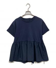 ARPEGE STORY（アルページュストーリー）の古着「ペプラムカットソー」｜ネイビー