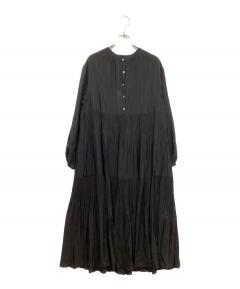 中古・古着通販】SOEJU (ソージュ) レオパード柄ワンピース ブラック