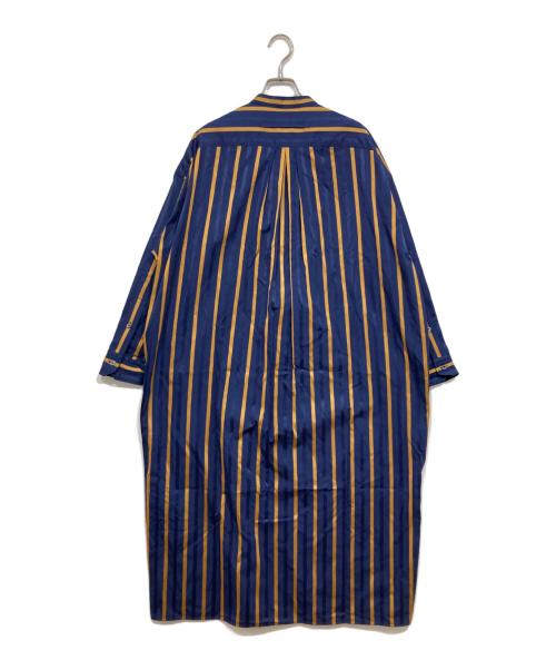 ticca（ティッカ）ticca (ティッカ) ストライプシャツワンピース ブルー サイズ:Freeの古着・服飾アイテム
