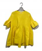 CADUNEカデュネ）の古着「ニットチュニック」｜イエロー