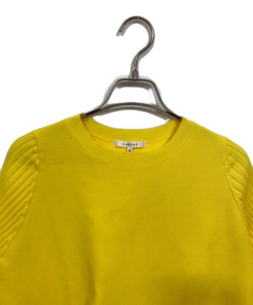 CADUNE（カデュネ）CADUNE (カデュネ) ニットチュニック イエロー サイズ:Ｓの古着・服飾アイテム
