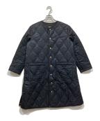 Traditional Weatherwearトラディショナルウェザーウェア）の古着「キルティングノーカラーコート」｜ネイビー