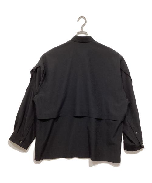 MAISON SPECIAL（メゾンスペシャル）MAISON SPECIAL (メゾンスペシャル) Yoke Rivets Prime-Over Shirt ブラック サイズ:1の古着・服飾アイテム