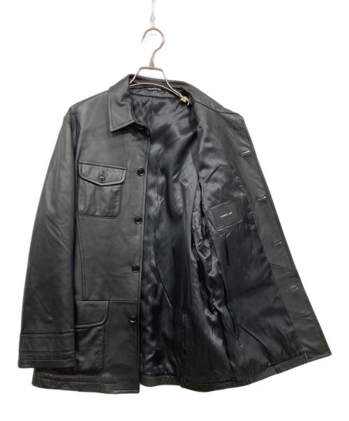 CERRUTI1881（チェルッティ1881）CERRUTI1881 (チェルッティ1881) ラムレザージャケット ブラック サイズ:48（胸囲92~98）の古着・服飾アイテム