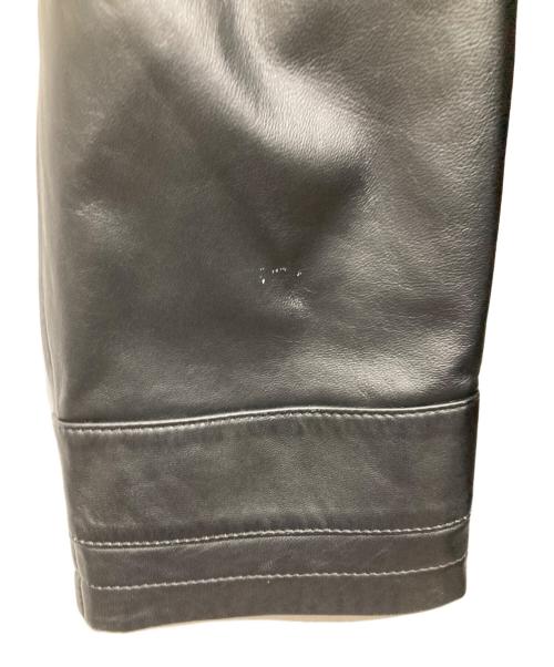 CERRUTI1881（チェルッティ1881）CERRUTI1881 (チェルッティ1881) ラムレザージャケット ブラック サイズ:48（胸囲92~98）の古着・服飾アイテム