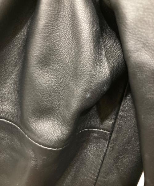 CERRUTI1881（チェルッティ1881）CERRUTI1881 (チェルッティ1881) ラムレザージャケット ブラック サイズ:48（胸囲92~98）の古着・服飾アイテム