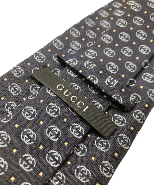 GUCCI（グッチ）GUCCI (グッチ) GG柄ネクタイ ネイビー×ブルー サイズ:-の古着・服飾アイテム