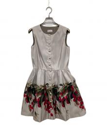 RED VALENTINO（レッドヴァレンティノ）の古着「ノースリーブワンピース」｜グレー