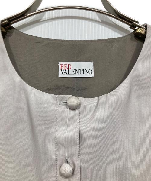 RED VALENTINO（レッドヴァレンティノ）RED VALENTINO (レッドヴァレンティノ) ノースリーブワンピース グレー サイズ:40の古着・服飾アイテム