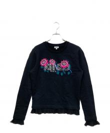 KENZO（ケンゾー）の古着「フラワーロゴスウェット」｜ブラック