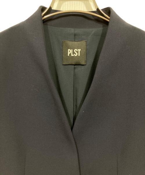 PLST（プラステ）PLST (プラステ) ウォームリザーブカラーレスジャケット ネイビー サイズ:Ｍの古着・服飾アイテム