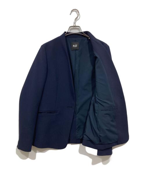 PLST（プラステ）PLST (プラステ) ウォームリザーブカラーレスジャケット ネイビー サイズ:Ｍの古着・服飾アイテム
