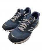 NEW BALANCEニューバランス）の古着「990ローカットスニーカー」｜ネイビー
