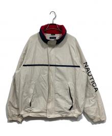 NAUTICA（ノーティカ）の古着「ジップアップジャケット/ナイロン」｜アイボリー