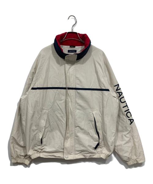 NAUTICA（ノーティカ）NAUTICA (ノーティカ) ジップアップジャケット/ナイロン アイボリー サイズ:Ｌ　の古着・服飾アイテム