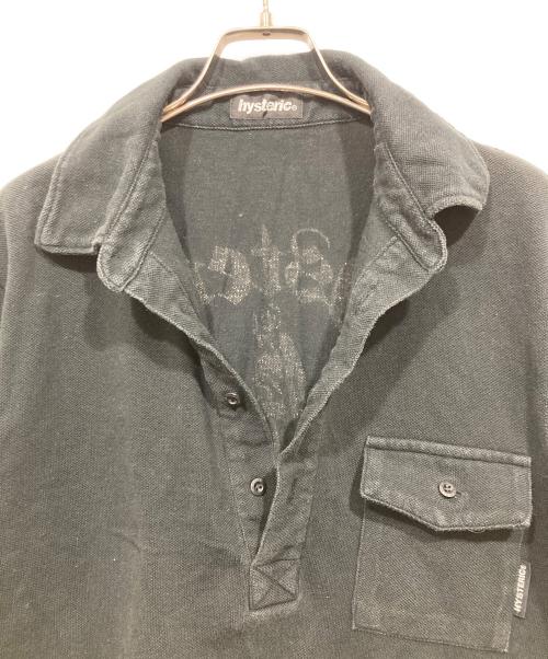 hysterics（ヒステリックス）hysterics (ヒステリックス) スカルプリントポロシャツ ブラック サイズ:FREEの古着・服飾アイテム