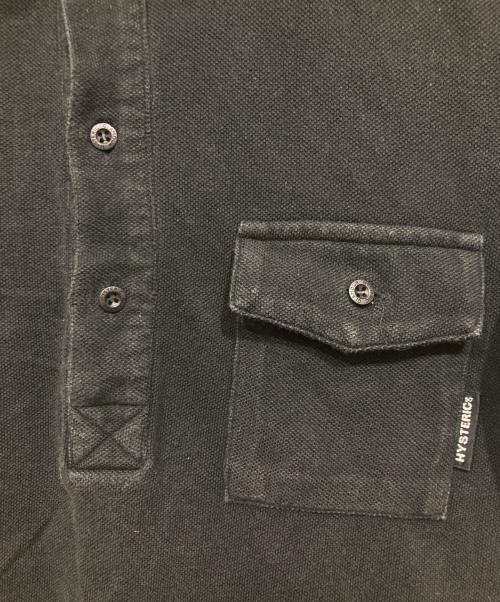 hysterics（ヒステリックス）hysterics (ヒステリックス) スカルプリントポロシャツ ブラック サイズ:FREEの古着・服飾アイテム
