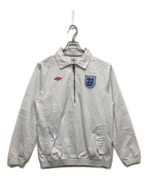 UMBRO（アンブロ）UMBRO (アンブロ) ハーフジップジャケット ホワイト サイズ:Ｍの古着・服飾アイテム