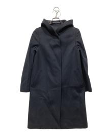 icB（アイシービー）の古着「フーデッドロングコート」｜ブラック