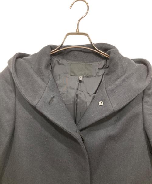 icB（アイシービー）icB (アイシービー) フーデッドロングコート ブラック サイズ:11の古着・服飾アイテム