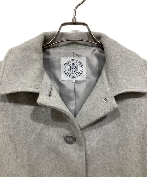 J.PRESS（ジェイプレス）J.PRESS (ジェイプレス) ステンカラーウールコート グレー サイズ:11の古着・服飾アイテム