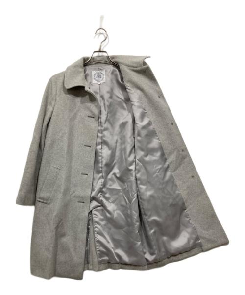 J.PRESS（ジェイプレス）J.PRESS (ジェイプレス) ステンカラーウールコート グレー サイズ:11の古着・服飾アイテム