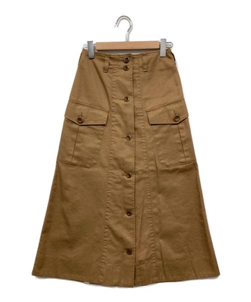 MHL（エムエイチエル）MHL (エムエイチエル) ロングスカート ベージュの古着・服飾アイテム