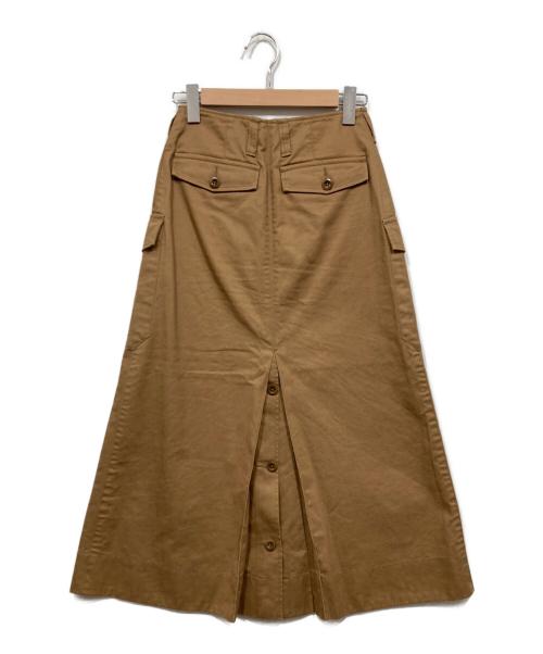 MHL（エムエイチエル）MHL (エムエイチエル) ロングスカート ベージュの古着・服飾アイテム
