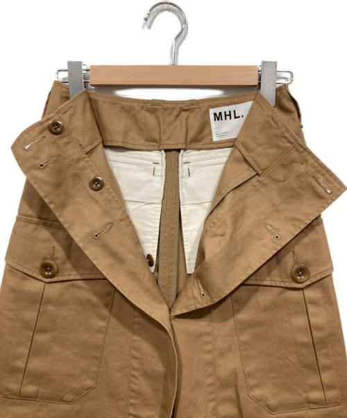 MHL（エムエイチエル）MHL (エムエイチエル) ロングスカート ベージュの古着・服飾アイテム