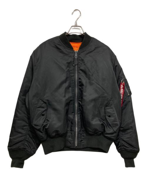 ALPHA（アルファ）ALPHA (アルファ) MA-1ジャケット ブラック サイズ:XLの古着・服飾アイテム