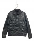 DIESELディーゼル）の古着「コーティングデニムジャケット」｜ブラック