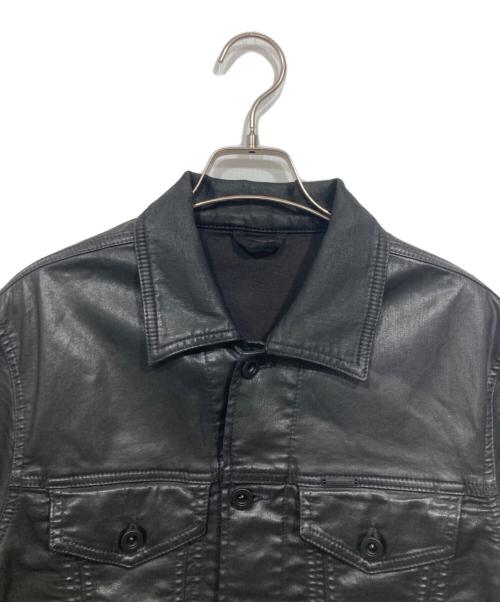 DIESEL（ディーゼル）DIESEL (ディーゼル) コーティングデニムジャケット ブラック サイズ:SIZE Sの古着・服飾アイテム