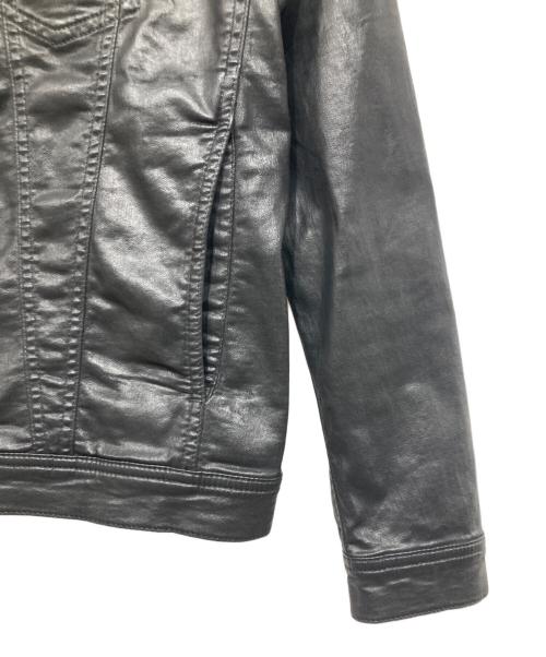 DIESEL（ディーゼル）DIESEL (ディーゼル) コーティングデニムジャケット ブラック サイズ:SIZE Sの古着・服飾アイテム