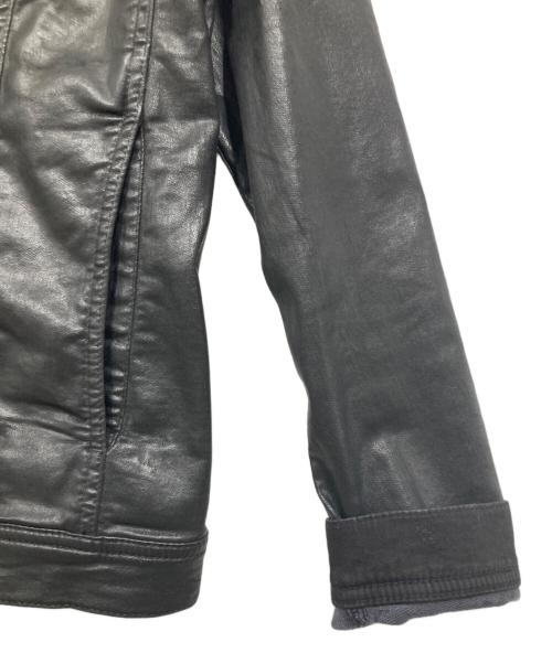 DIESEL（ディーゼル）DIESEL (ディーゼル) コーティングデニムジャケット ブラック サイズ:SIZE Sの古着・服飾アイテム