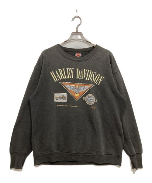 HARLEY-DAVIDSON（ハーレーダビッドソン）HARLEY-DAVIDSON (ハーレーダビッドソン) スウェット グレー サイズ:Ｌの古着・服飾アイテム