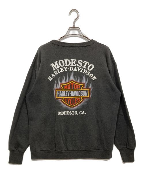 HARLEY-DAVIDSON（ハーレーダビッドソン）HARLEY-DAVIDSON (ハーレーダビッドソン) スウェット グレー サイズ:Ｌの古着・服飾アイテム